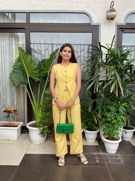 Soft Yellow Waist-coat Pant Co-ord Set – Moonstruck