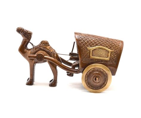 Buy Camel Cart Brass Showpiece Online at Best Price