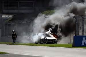 Lewis Hamilton's brother escapes fiery BTCC wreck