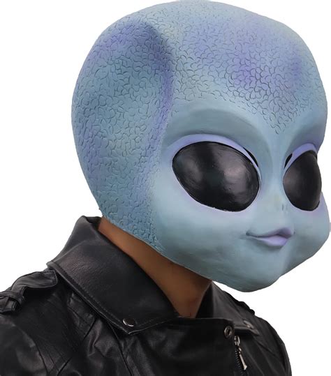 Buy ifkoo Cute Realistic Alien Baby Latex Head Mask Alien Halloween ...
