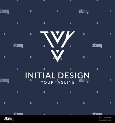 TY triangle monogram logo design ideas, creative initial letter logo ...