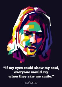 Kurt Cobain Motivational Quote Poster for Home Decoration With Adhesive ...