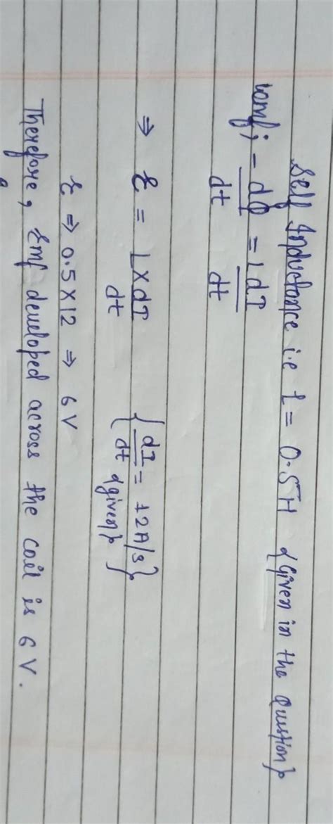 The current passing through a choke coil of selfinductance 0.5 H is ...