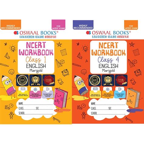 Oswaal NCERT Workbook English (Marigold) Class 1 (Black & White) (For ...