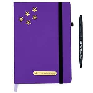 Fastidious Customised Notebook Diary (Purple, Twist Matt Pen) : Amazon ...