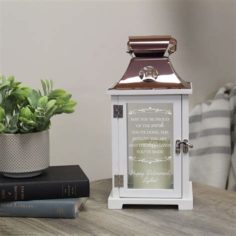 Retirement Gifts for Women Personalized Retirement Candle Lantern ...