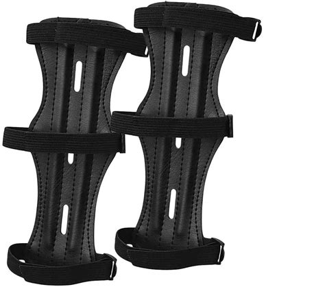 2 Pack Archery Arm Guard Bow Arm Guard Archery Wrist Guard Leather ...