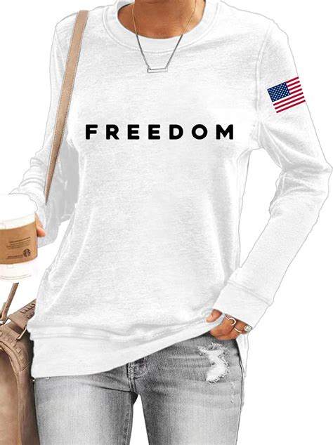 Charlie Kirk Sweatshirt Women, Charlie Kirk Freedom Shirt Long Sleeves ...