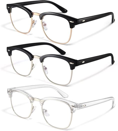 Amazon.com: racico Computer Blue Light Blocking Glasses 3 pack Blue ...