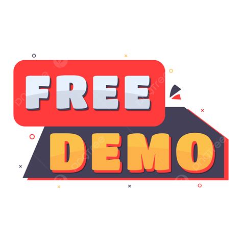 무료 데모 배너 디자인 벡터, 투명한 무료 데모, 무료 데모, 무료 데모 로고 PNG, 일러스트 및 벡터 에 대한 무료 다운로드 ...