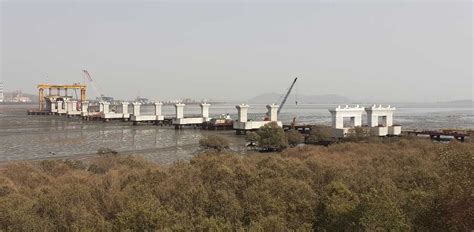 MMRDA unveils longest steel deck on Mumbai Trans Harbour Link