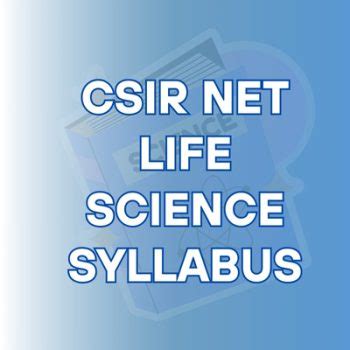 Image result for CSIR Net Life Science Syllabus