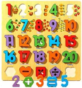 Univocean Wooden add subtract multiple divide numbers board toy Price ...