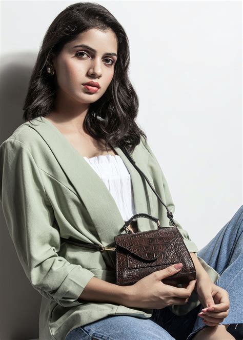 Get Mini Croc Case - Rustic Brown at ₹ 900 | LBB Shop