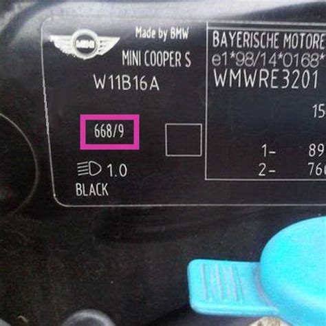 How to Find Paint Code for Mini 的图像结果