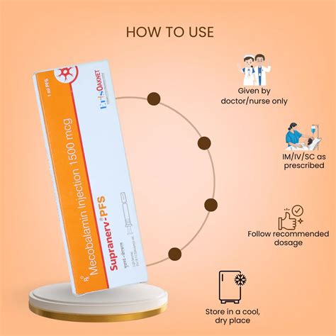 Supranerv 1500 MCG Injection for Nerve Health & B12 Support