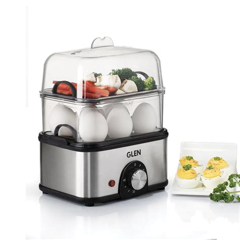 3 in 1 Electric Multi Cooker Egg Boiler with Extra Layer Rack - Steam ...