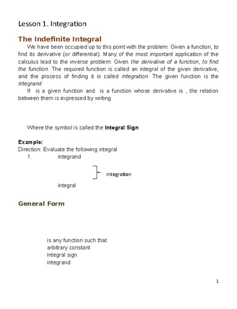 Image result for Lesson On Integration