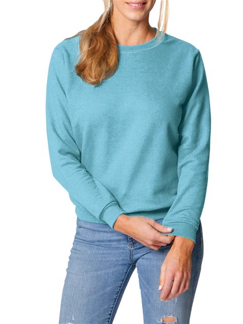 Gildan Women's Athleisure Soft Cotton Crewneck Fleece Sweatshirt ...
