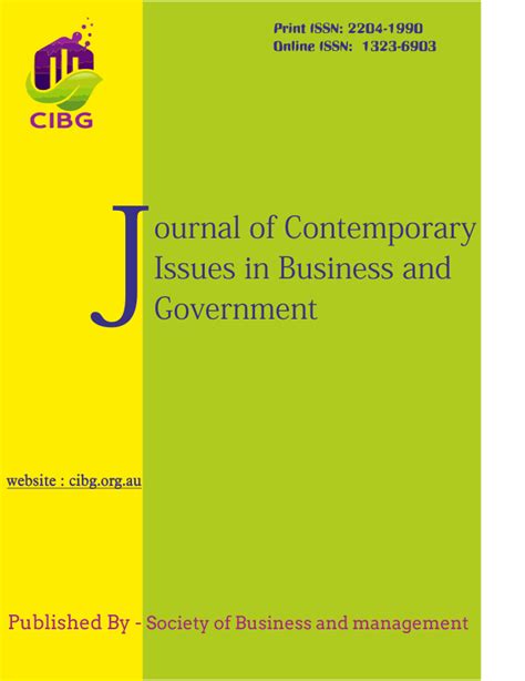 Journal of Contemporary Issues in Business and Government | Source ...