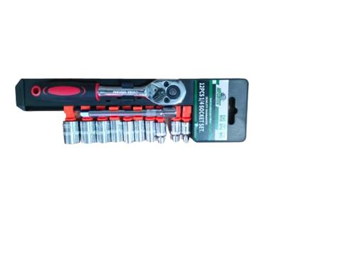 MECHTEC 1/4 Drive Socket Set 12 PC (4 to 13mm Deep socket) : Amazon.in ...