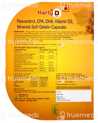 Harty D Light Capsule 10 - Uses, Side Effects, Dosage, Price | Truemeds