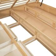 Euroco Full Size Wood Platform Bed with Hydraulic India | Ubuy