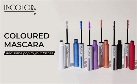 Buy INCOLOR Light Weight Colorful Natural Mascara, Smudge Proof & Long ...