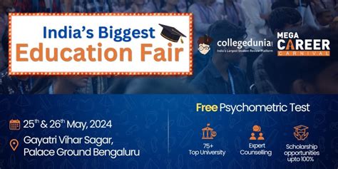 Indias Biggest Education Fair- Mega Career Carnival by Collegedunia ...