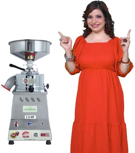 Natraj Shakti Stone Aata Maker 1.37 HP - Stainless Steel Body, 11 Kg/Hr ...