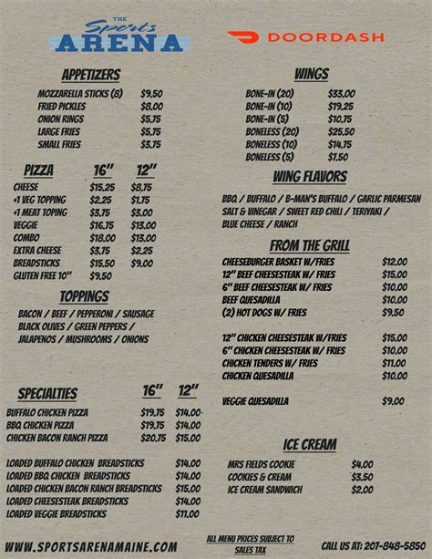 Food at The Sports Arena | Hot Wings | Bangor, ME | The Sports Arena