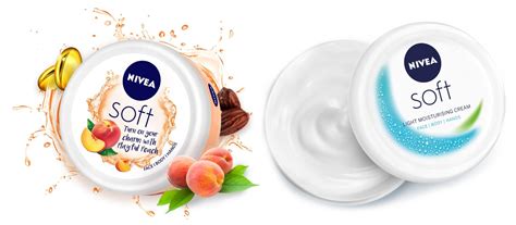 Nivea Soft Light Moisturizer Cream, Playful Peach, With Vitamin E ...
