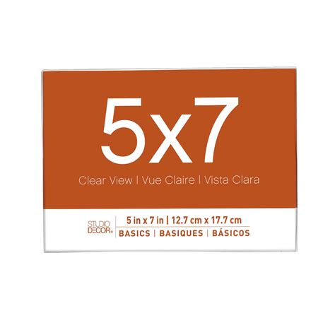Acrylic Basics Bent Horizontal Frame by Studio Décor®, Size: 5" x 7 ...
