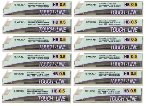 Micro Mechanical Pencil Lead-0.5 mm HB - Pack Of 5 (20 Leads In Each ...
