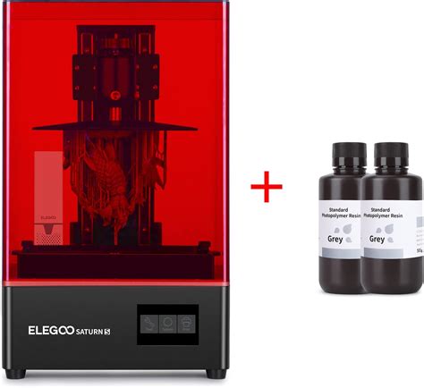 Buy ELEGOO Saturn S Resin 3D Printer and ELEGOO Standard Printer Resin ...