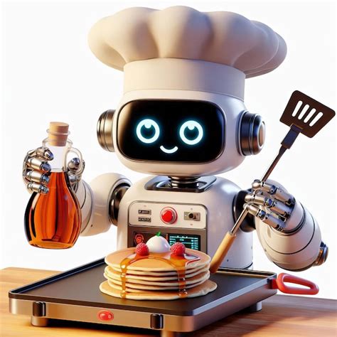 Cooking Robot Cartoon 的图像结果