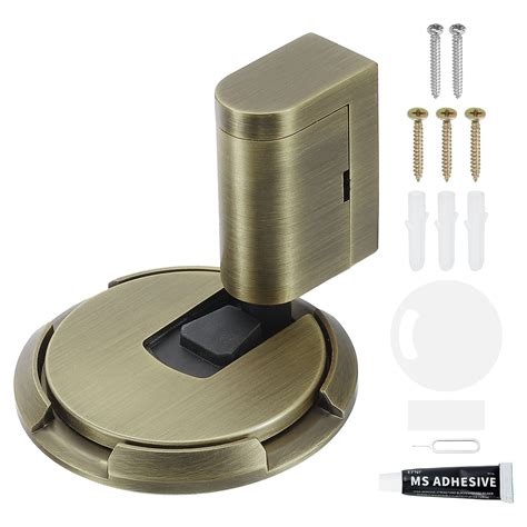 Magnetic Door Stopper, Silent Magnetic Floor Door Stop with Adhesive ...