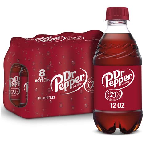 Dr Pepper Soda, 12 fl oz bottles, 8 pack - Walmart.com - Walmart.com