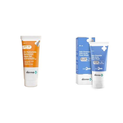 The Derma Co 1% Hyaluronic Sunscreen SPF 50 Aqua Gel, PA ...