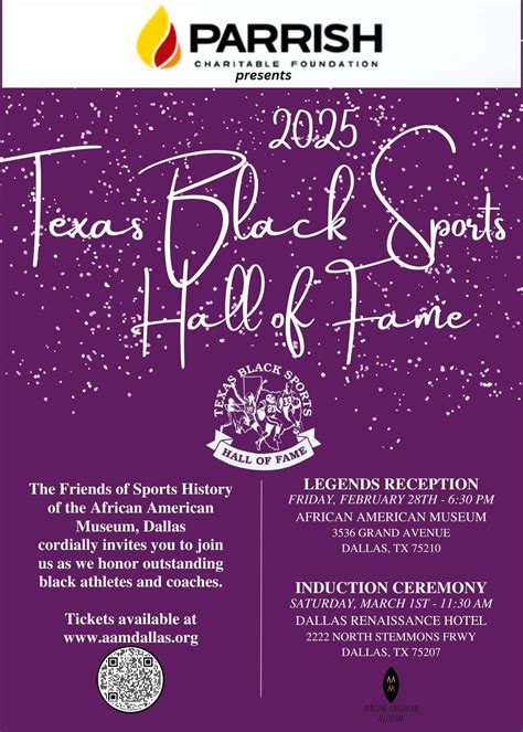 Texas Black Sports Hall of Fame, Renaissance Dallas Hotel, 1 March 2025 ...