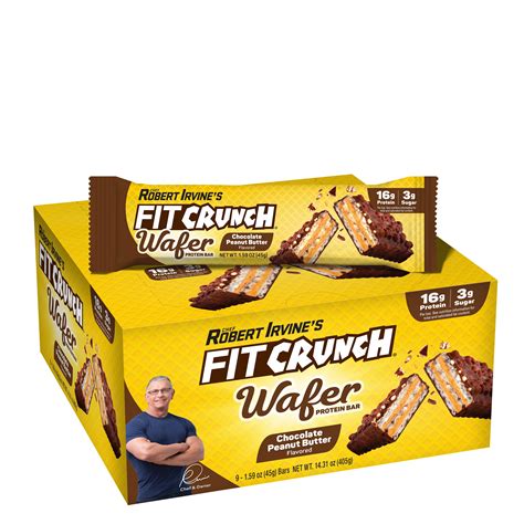 Fit Crunch Protein Bars by Robert Irvine, 16g Protein, 3g Sugar ...