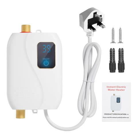 Instant Water Heater 220v 3000w Mini Electric Tankless Hot Water ...