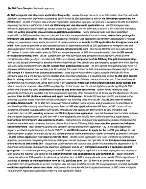 Image result for DS-260 Form Sample PDF