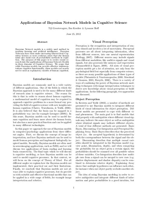 Image result for Bayesian Cognitive Model