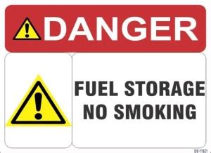 SignageShop Fuel Storage No smoking Emergency Sign Price in India - Buy ...
