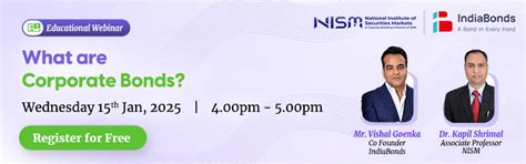 Webinar on ‘What are Corporate Bonds’ - National Institute of ...