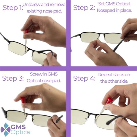 GMSO D-Shape Screw-In Nose Pads (15mm) - Group Medical Supply