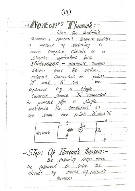 Image result for Norton's theorem Examples