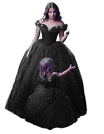 Buy Chupeng Off Shoulder Women's Princess Costume Cinderella Prom Gown ...