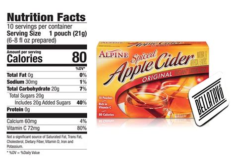 Alpine Spiced Apple Cider Drink Mix Bundle - 2 Boxes, 10 Packets Each ...
